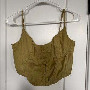 Kendall & Kylie Green Crop Top